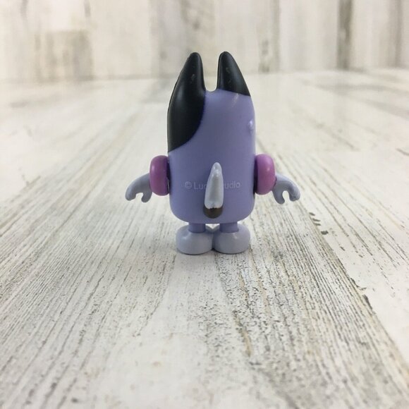 Bluey OLDER SOCKS Heeler Christmas SWIM Cousin Standing Figure Bigger Blue RARE - Picture 4 of 6